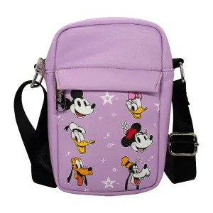 Women's Crossbody Wallet - Disney The Sensational Six Smiling Faces Stars Lilac