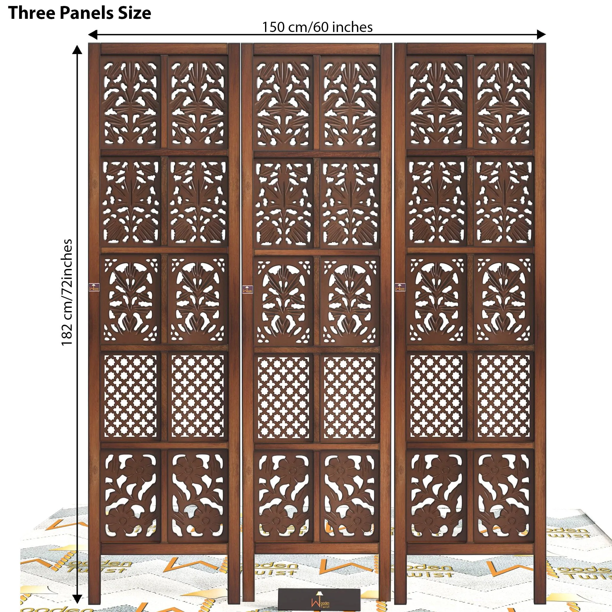 Wooden Room Divider/Wood Separator/Office Furniture/Wooden Partition 3 Panel