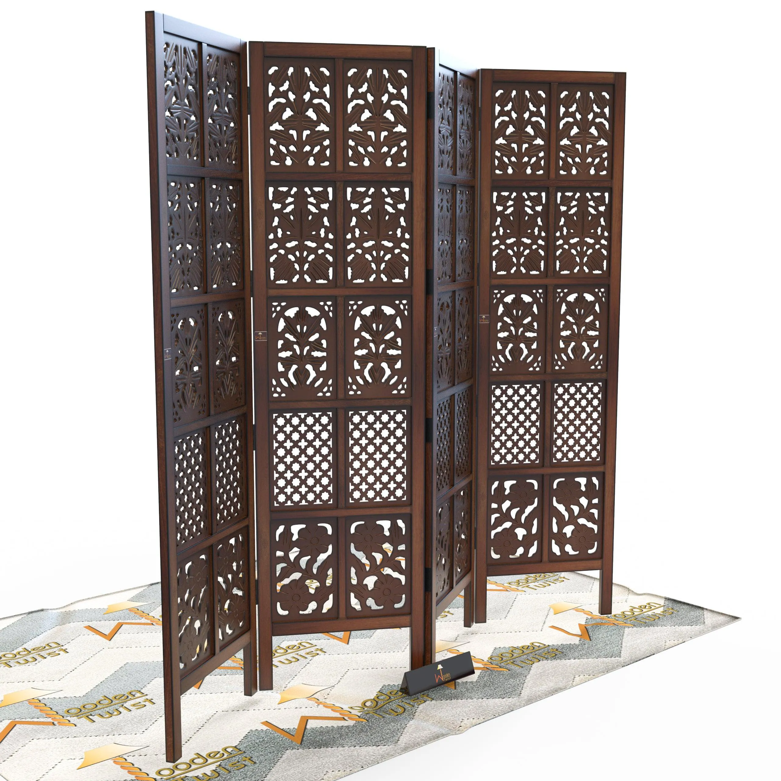 Wooden Room Divider/Wood Separator/Office Furniture/Wooden Partition 3 Panel