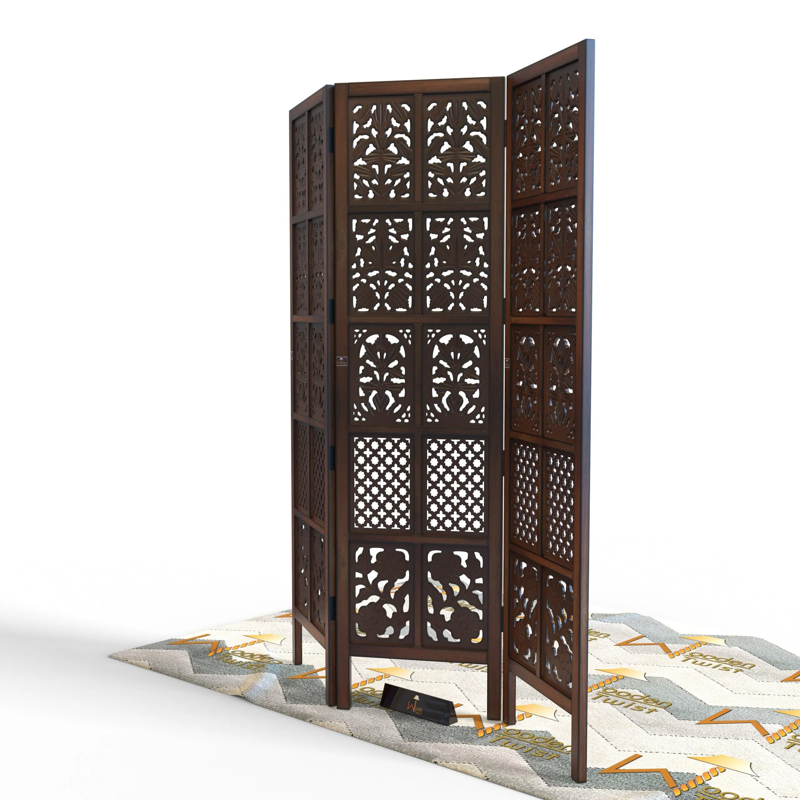 Wooden Room Divider/Wood Separator/Office Furniture/Wooden Partition 3 Panel