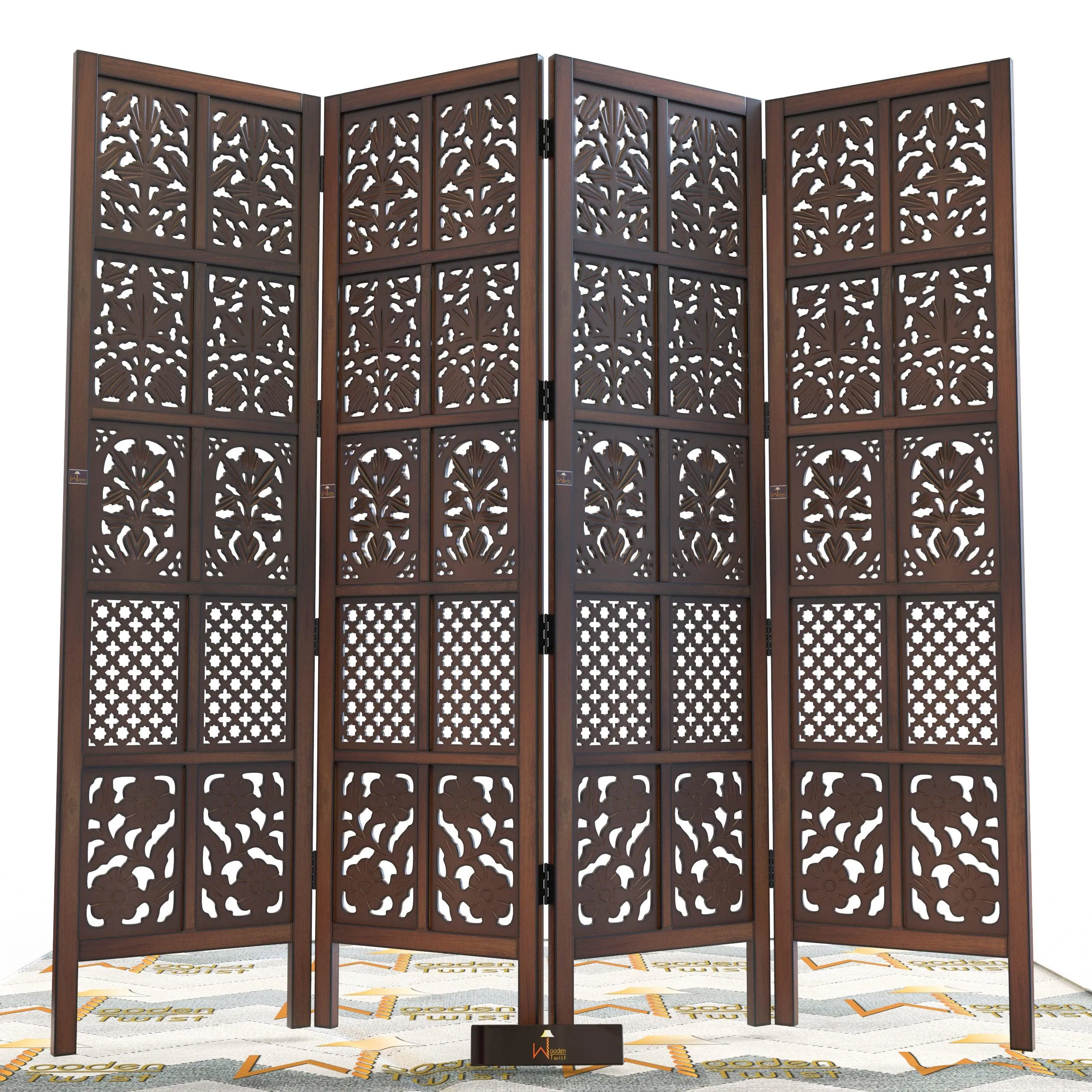 Wooden Room Divider/Wood Separator/Office Furniture/Wooden Partition 3 Panel