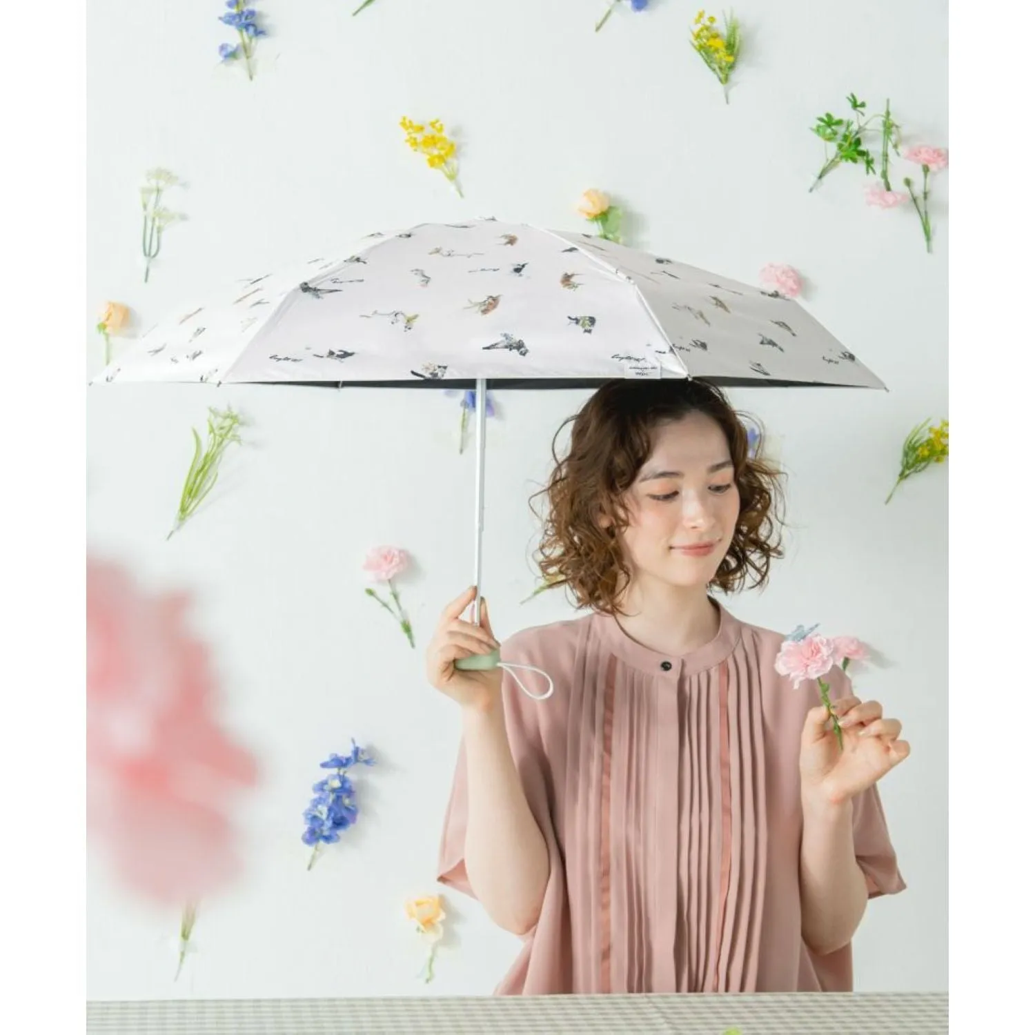WPC X Masayuki Oki Neko UV Protection UPF 50  Umbrella 47cm