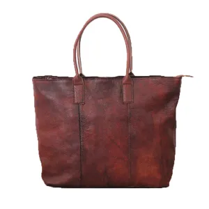 YAAGLE Women Retro Large Capacity Cowhide Shopping Bag YGPD2077