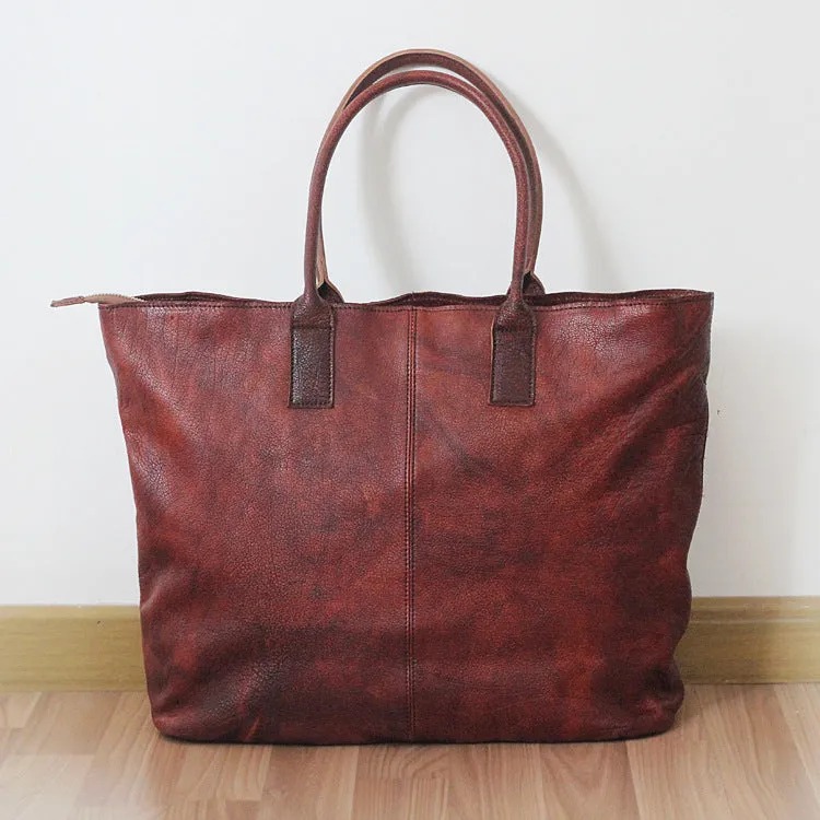 YAAGLE Women Retro Large Capacity Cowhide Shopping Bag YGPD2077