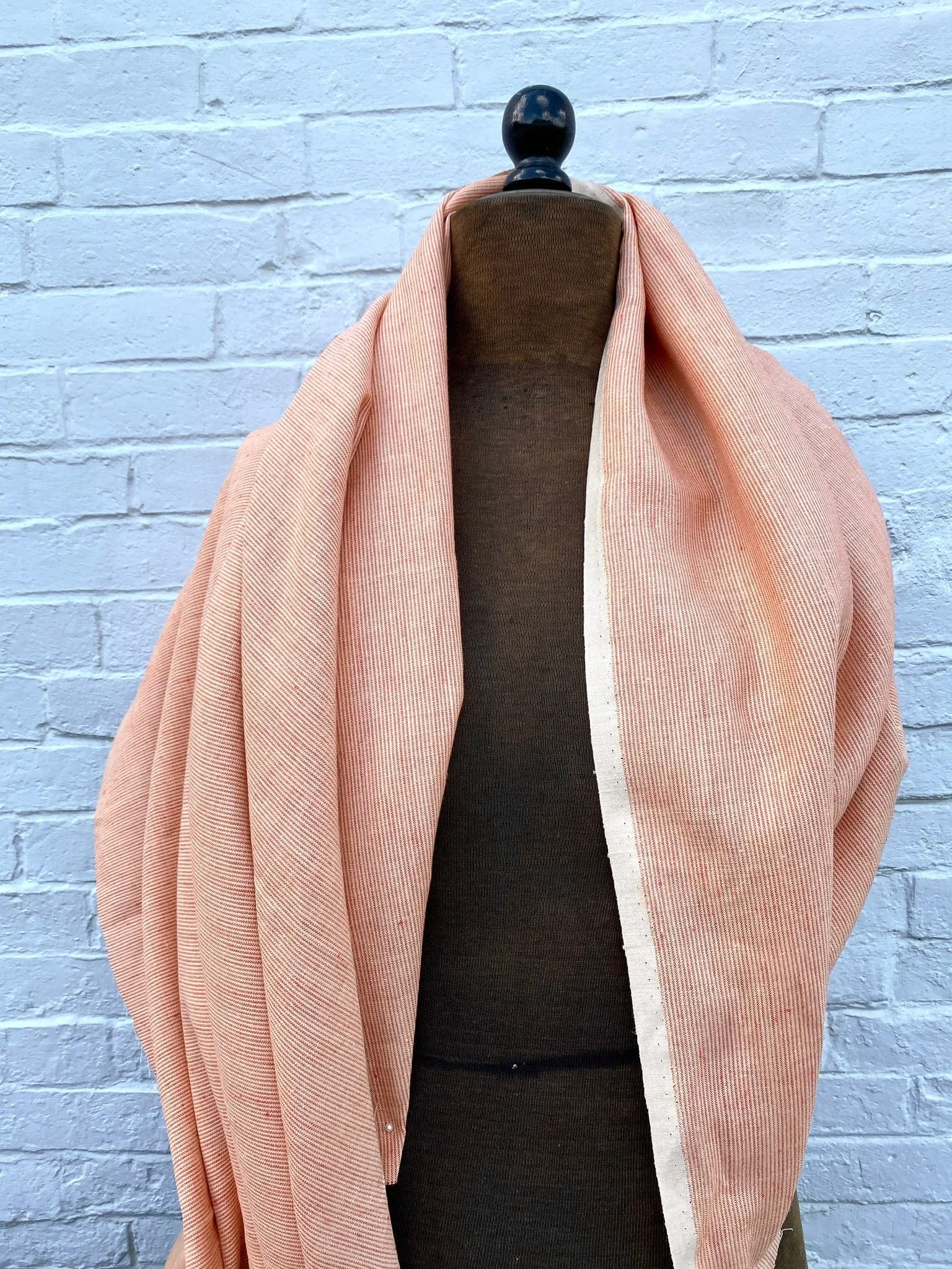 Yarn Dyed 100% Linen in Apricot