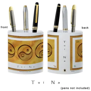 Yin Yang Pencil Holder "Wood" (Tui Na)